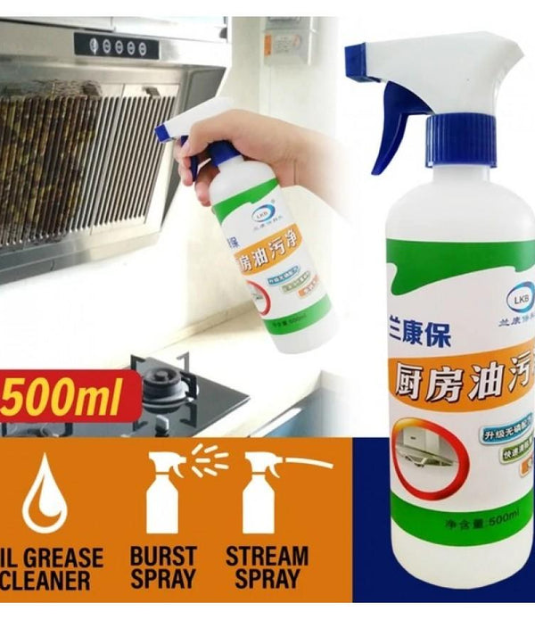 Kitchen Degreaser Cleaner | Non Corrosive | Multipurpose Product - Removes Oil Grease Food Stains / Kitchen Cleaner / Chimney Stove Grill / Kitchen Slab / Tiles / Floor / Sink Cleaner Liquid PH Neutral by Scrubit - (500ml Pack)