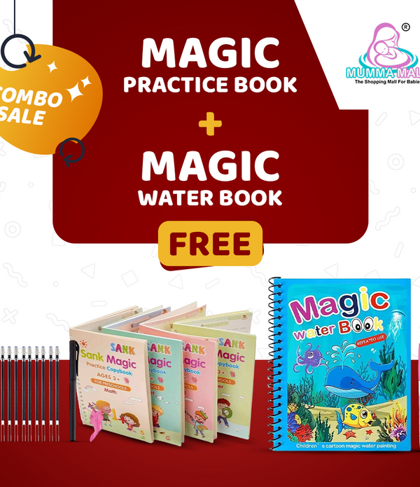 ✨Magic Practice Copybook📚With FREE Magic Water Book😯 (Buy 1 book get 4 Book FREE)💯