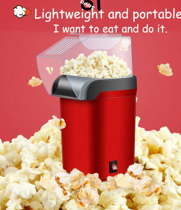 Oil-Free Maker Mini Sweet Hot Air Popcorn Machine and Snack Maker 1200W