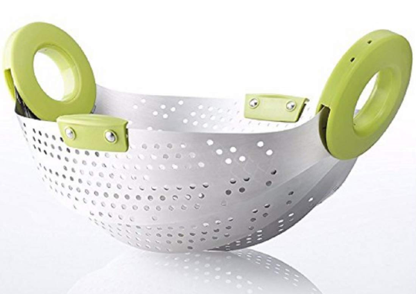 6 In 1 Collapsible Colander Steamer,Strainer & Fruit Basket