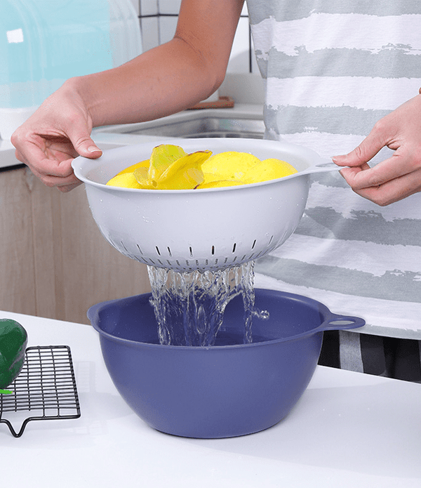 2 in 1 Kitchen Strainer Colander Bowl (pack of 2)