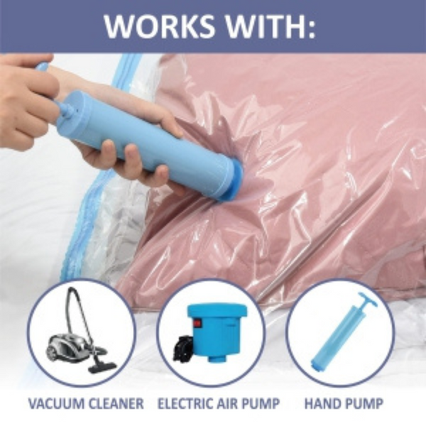 ✨Space Saving Storage Vacuum Bags (Pack of 5 & 1 hand Pump)