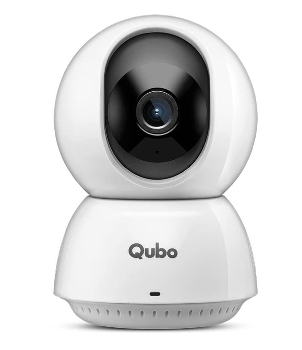 Qubo Smart Cam 360 Ultra from Hero Group | Made in India | 360 Degree Coverage | CCTV Wi-Fi Camera | 1080p Full HD | Two Way Talk | Mobile App Connectivity | Night Vision | Cloud & SD Card Recording, White