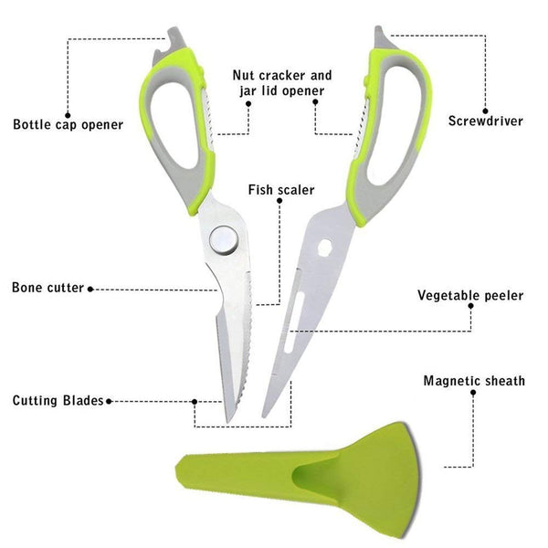 11 IN 1 MULTIPURPOSE SCISSORS ( BUY ONE GET ONE FREE )