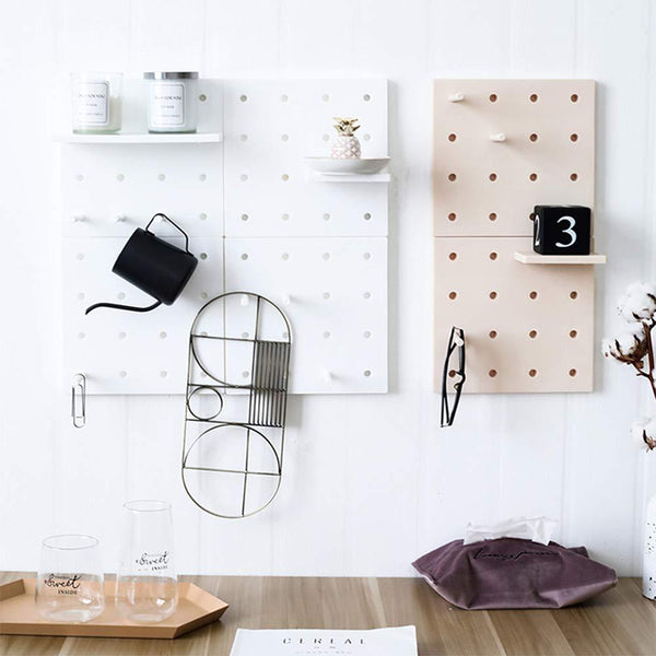 Wall Mount Pegboard Storage Wall Shelf Organizer