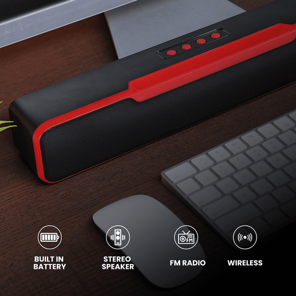 Portable Bluetooth Soundbar 2200mAh Battery