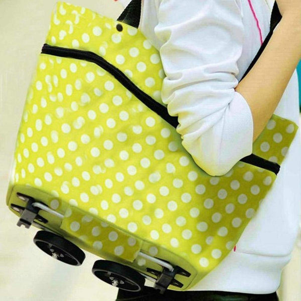 Foldable Shopping Trolley Bag with Wheels