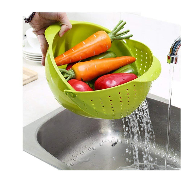 Fruit Wash Basket - Plastic Collapsible Colander And Strainer Basket