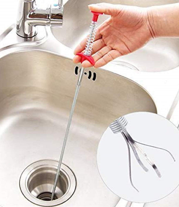 Sink Drain cleaner - Stainless Steel Hair Catching Drain Cleaner Wire