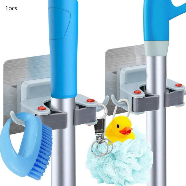 Wall Mounted Mop and Broom Hanger Holder Organiser