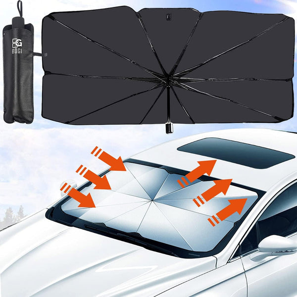 ✨Foldable Reflective Car Umbrella for Sun Heat Protection