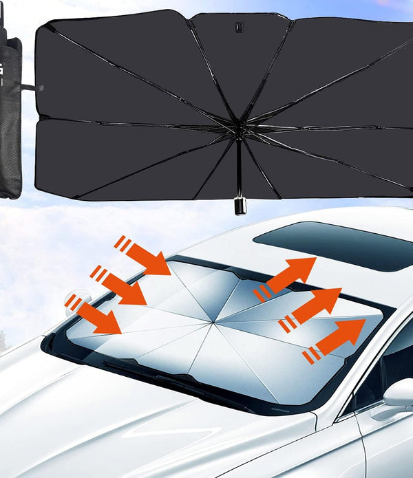 ✨Foldable Reflective Car Umbrella for Sun Heat Protection