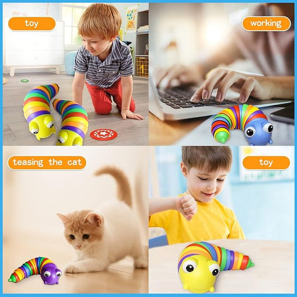 🌟Flexible Finger Slug Toy || Perfect For Stress Relief💯(1 Pcs)