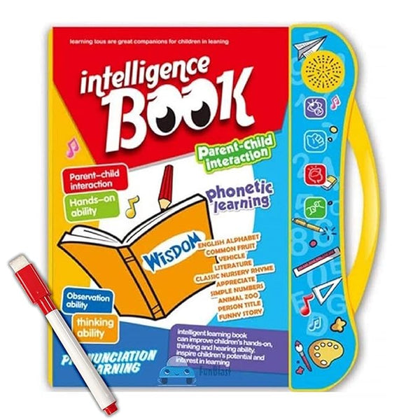 📕Intelligence Book ||  Musical Educational Phonetic Learning Book 3 + Year Kids