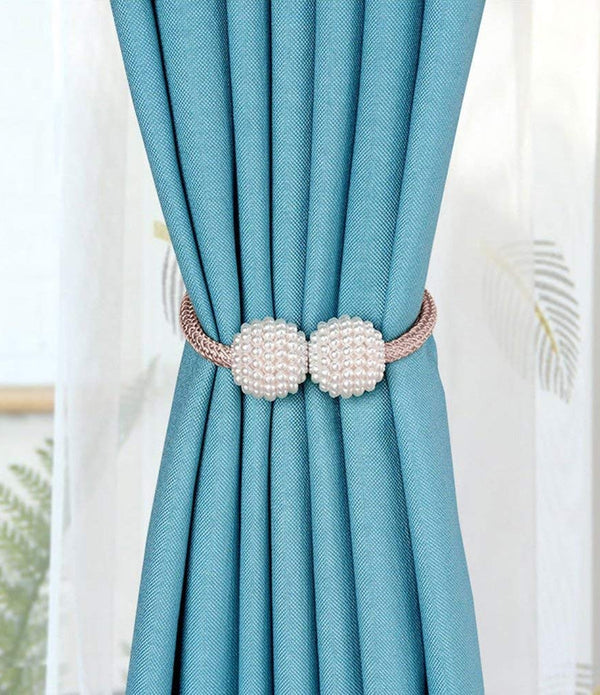 Pearl Beads Ball Magnetic Curtain Buckles Tieback Holder