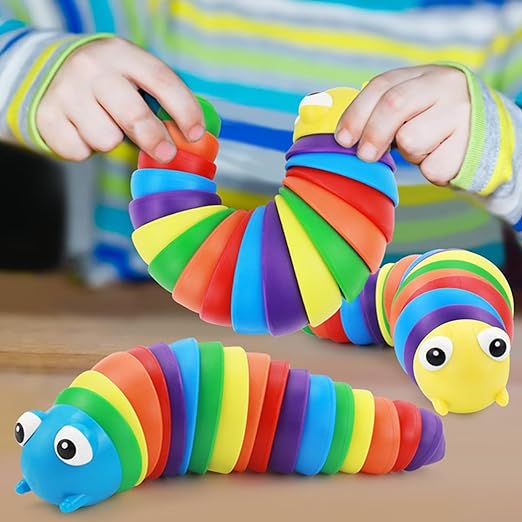 🌟Flexible Finger Slug Toy || Perfect For Stress Relief💯(1 Pcs)