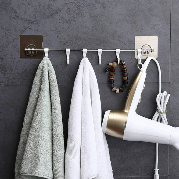 Stainless Steel 6 Hook Hanger for Kitchen