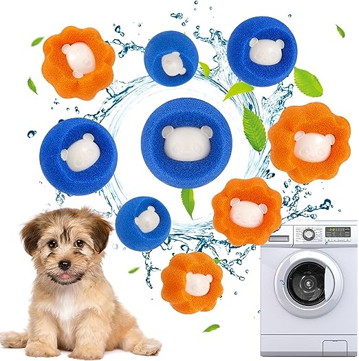 🔄Reusable Washing Machine Hair Remover, Pet Remover Balls for Laundry Dryer Washing🧺(Pack Of 6 Balls)