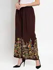 Floral Print Rayon Palazzo Pants Stitching Palazzo For Women Casual Wear Palazzo