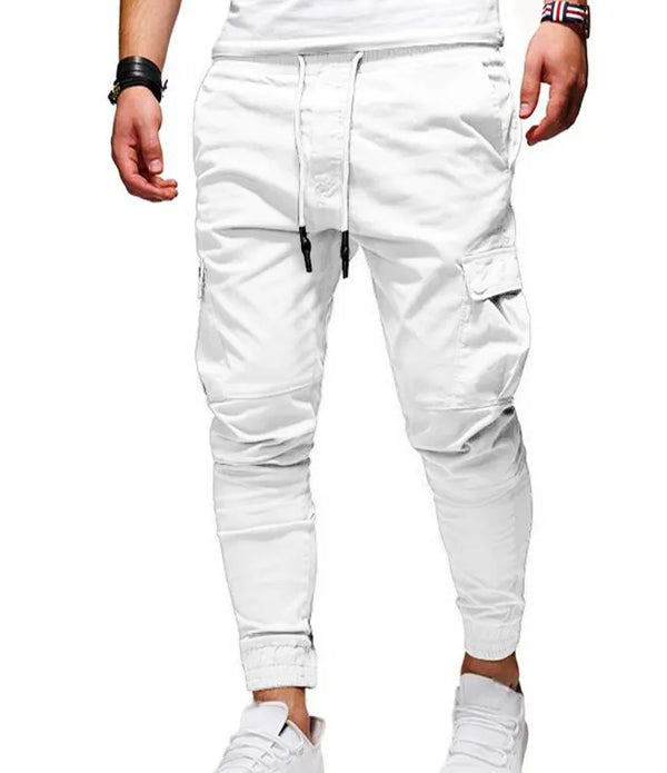 Custom Solid Color Embroidered Printed MenJogger Plain Blank Cotton Spandex Stretchy Fabric Joggers Gym Rinning Trousers