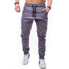 Wholesale autumn men's pants hip-hop harem jogging 2022 new men's trousers men's solid color multi-pocket overalls tights