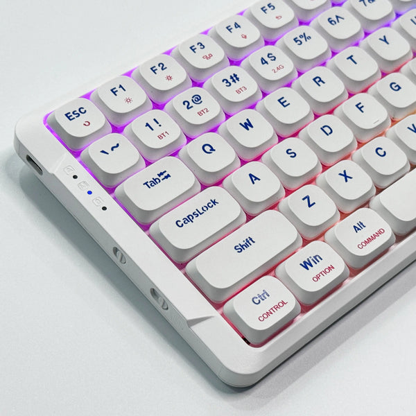 ZIFRIEND Custom ZT84L 84 keys hotswappable Two-color ABS keycap Low Profile Switch Wiless Gaming Mechanical