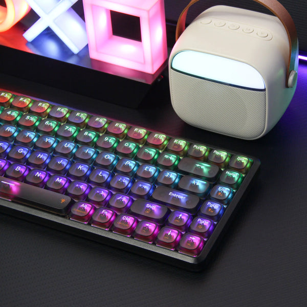 ZIFRIEND Custom ZT84L 84 keys hotswappable Two-color ABS keycap Low Profile Switch Wiless Gaming Mechanical