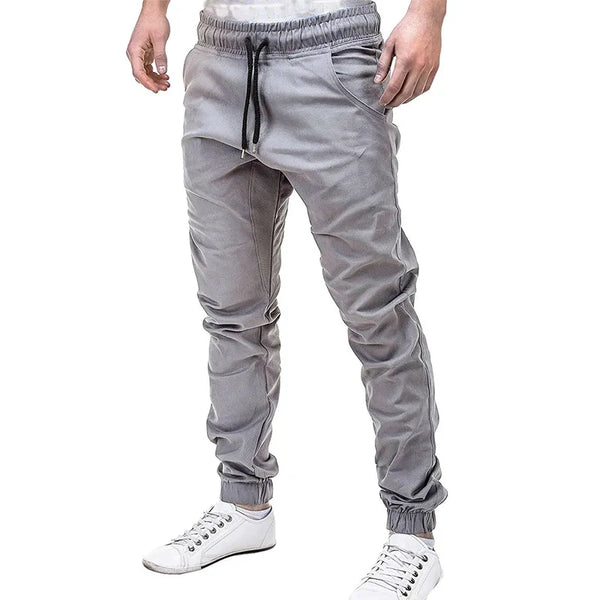 Custom Solid Color Embroidered Printed MenJogger Plain Blank Cotton Spandex Stretchy Fabric Joggers Gym Rinning Trousers