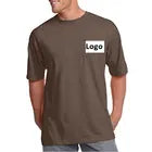 Men's Loose Fit T shirt Heavyweight Short sleeve Pocket Cotton Custom Printing Logo Men T Casual From Bangladesh