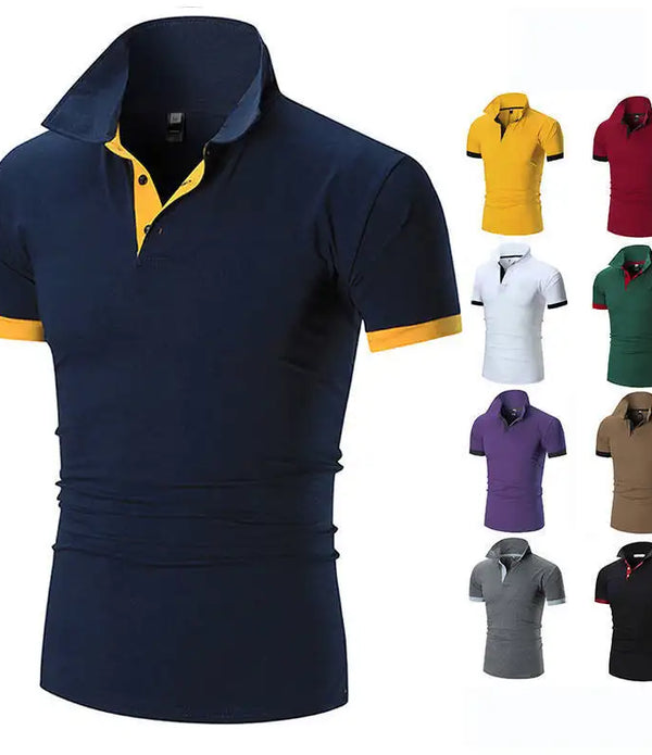 Men's Polo Shirts Casual Short Sleeve Polo Shirt Men Fashion Embroidery Business Men's Thin Polo