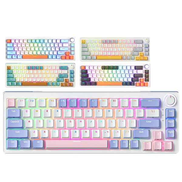 ZIFRIEND ZA68 Custom 60 percent Keyboard mechanical Hot Swap RGB Backlit Wireless teclado mecanic Gaming Mechanical