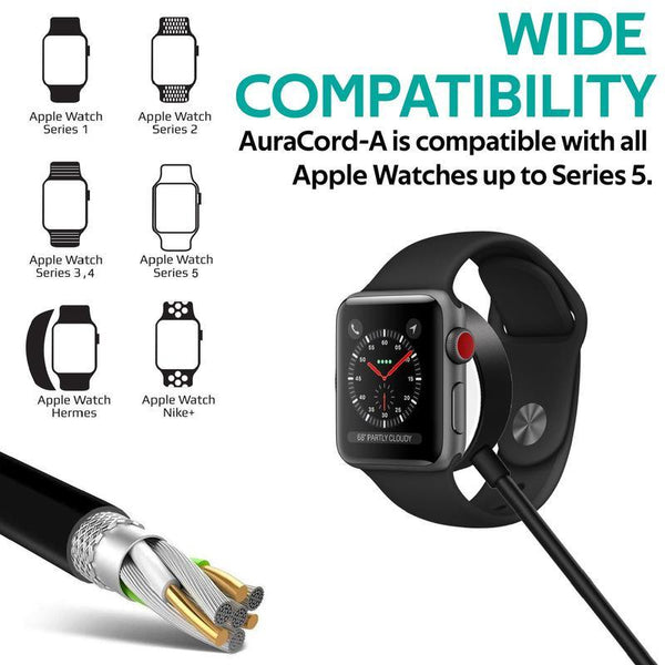 AuraCord-A USB Charging Cable for Apple Watch