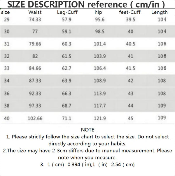 Sizes 29-40 Hot Sale Business Casual Pants Men Spring Autumn Clothing Slim Straight Suit Cotton Trousers