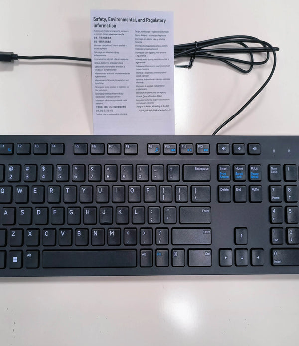 DELL KB216 Wired USB Keyboard - Black Desktop Optical USB 2.0 QWERTY Plug and Play