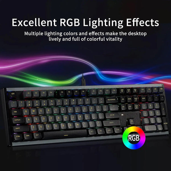 Aluminum Keyboard 75% RGB Backlight PBT Keycap Custom Ergonomic Mechanical 87keys For Gamer