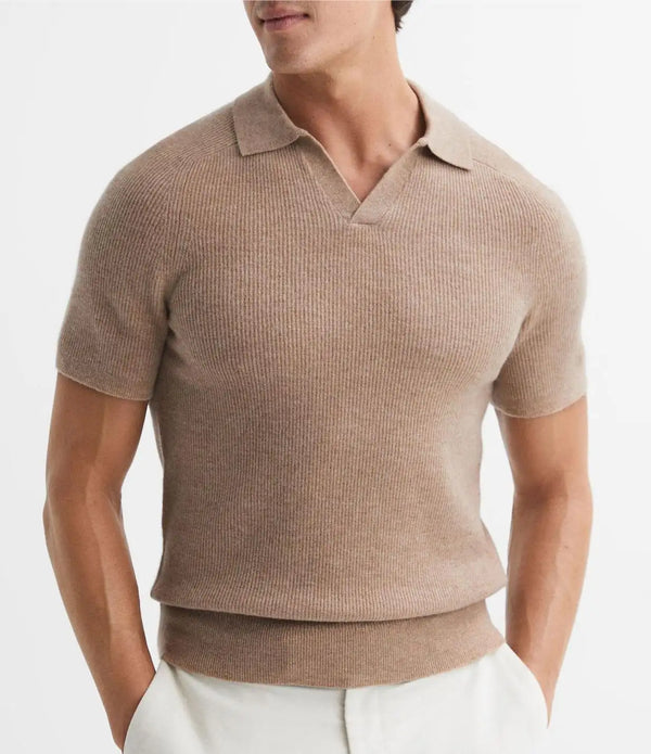 Custom New Fashion Trend Pullover shirt Oversized Sports Knit Sweater Plain Polo T- For Men