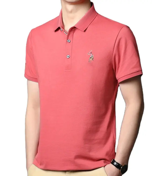 Factory Direct 100% Cotton Breathable Short Sleeve Golf Polo T Custom Logo Embroidered Men's Polo