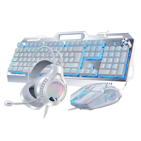 Desktop Wired Gaming Keyboard Mouse Combos 104 Keys Mechanical Feel Mouse Combos