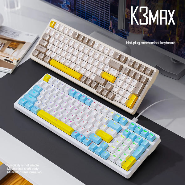 XK3MAX Mechanical keyboard customized gaming gasket structure wired hot-swappable gaming 980 gaming mechanical