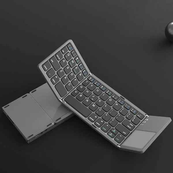 Wireless Mini Portable Triple Folding Foldable Keyboard for Windows Android iOS Tablet PC Smart Phone