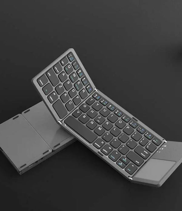 Wireless Mini Portable Triple Folding Foldable Keyboard for Windows Android iOS Tablet PC Smart Phone