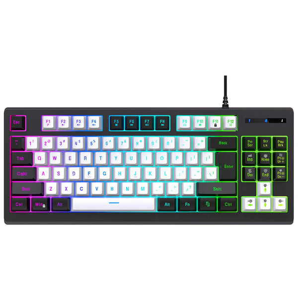 G69 mechanical feel esports RGB 87 keys computer office USB wired gaming