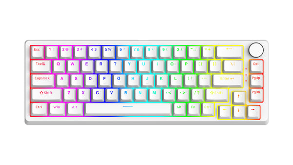 OUSAID DK67 Keyboard 60% RGB Mechanical Bluetooth 2.4G wireless hot swap anti ghosting Mini Gaming