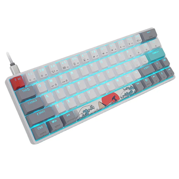 SKYLOONG hot swap RGB gk61 coral sea gaming mechanical gateron optical switch xda oem odm