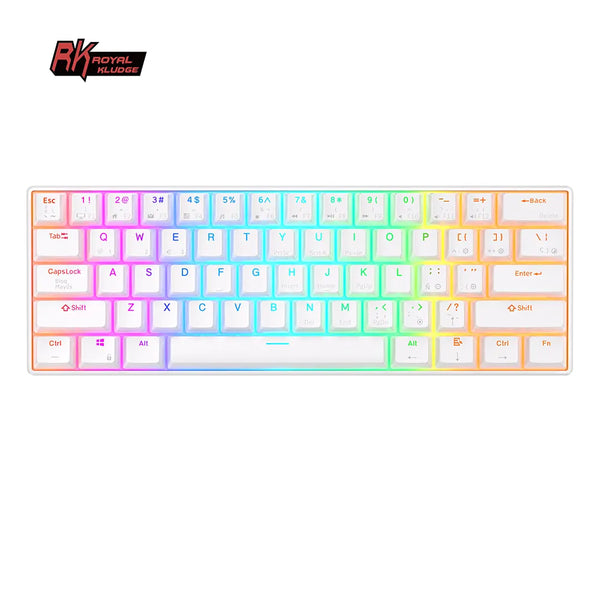 Overseas warehouse Royal Kludge rk61 61 keys 60% computer gamer wireless mechanical clavier backlit rgb gaming mechanic