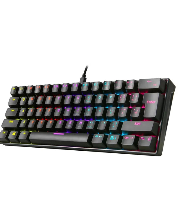 61 key computer keyboard Mechanical keyboard RGB ergonomic design connected Cheap gaming computer gaming computer keybo