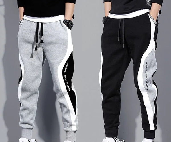 New style custom logo men's sports fitness joggers sweatpants gym wear men long style sport men's