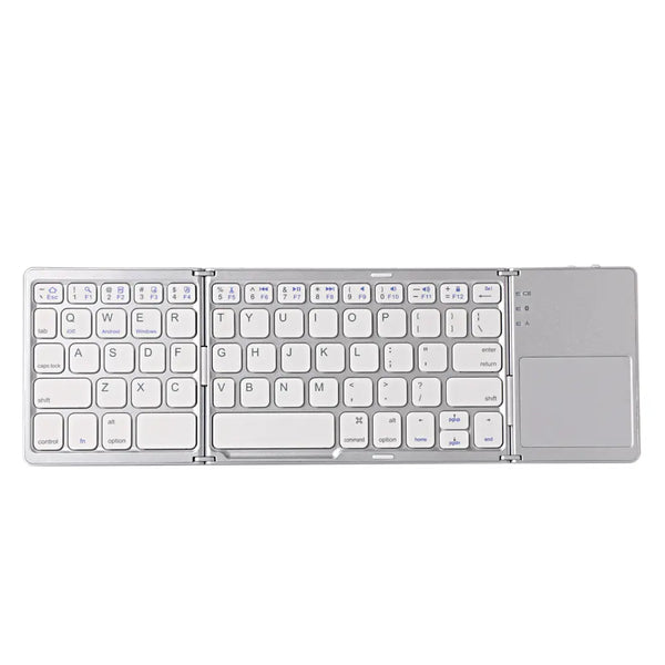 Factory new wireless mini foldable Bluetooth keyboard touchpad supports iOS Android system foldable portable