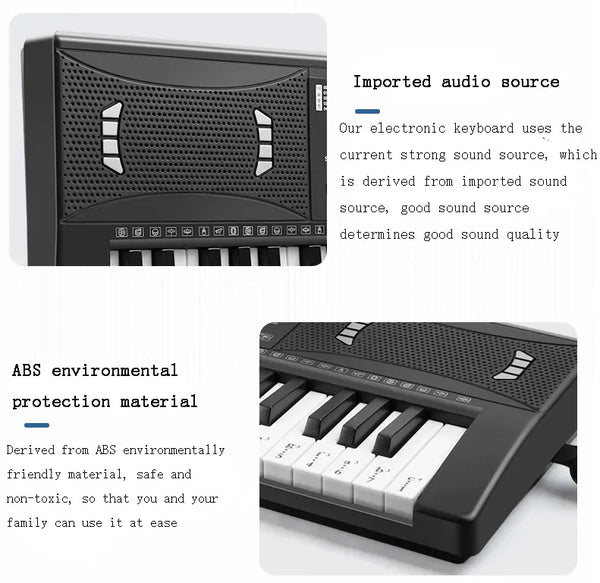 61Key Keyboard Toy Piano Multifunction Teclado Digital Piano Synthesizer Musical Electronic For Kids Beginners