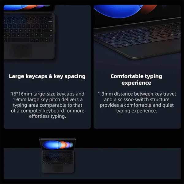 Xiaomi Pad 6S Pro 12.4'' Original Touchpad Keyboard Intelligent Button Backlight Independent Shortcuts Powerful Tablet Assistant